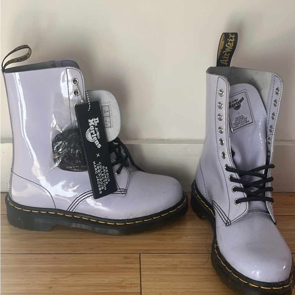 Dr. Martens Light Gray Boots